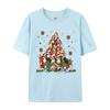 Beagle Christmas Funnys Beagle Xmas T Shirts Print Tee Shirts Tops Clothes Blue And White Graphic T Shirts