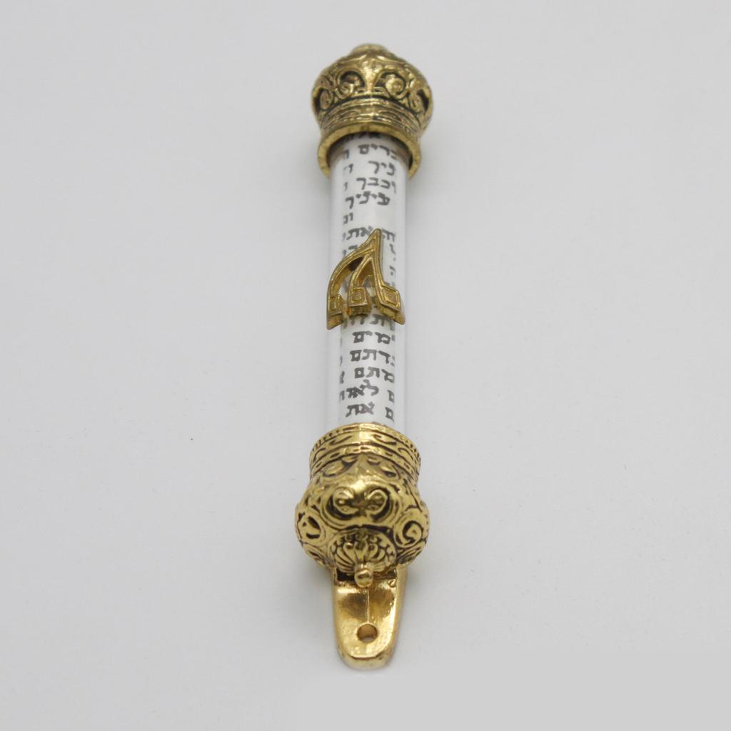 Mezuzah Door Jewish Metal Mezuza Gift Religious Scroll Home Mezuzah Judaica Israel Jerusalem Wedding Outdoor Case