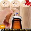 30pcs Bamboo Bottle Opener Bulk for Refrigerator Handmade DIY Magnetic Blank Bottle Opener Fridge Magnet Wedding Favors 6