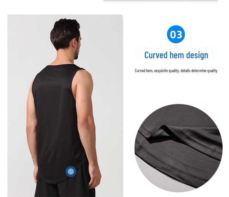 Men's Quick-Dry Summer Fitness Vest: Plus Size, Loose Fit for Running and Basketball