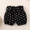 0-18 Months Toddler Baby Girl 3PCS Set Rabbit Print T-shirt+Polka Dots Shorts+Headwear Fashion Lovely Infant Baby Girl Outfit
