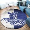 MSV Duisburg Round Area Rug,Carpet Rug for Living Room Bedroom Sofa Playroom Decor,Non-slip Floor Mat