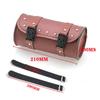 Motorcycle Tool Bag PU Leather Handmade Motorcycle Fork Bag Roll Waterproof Durable Storage Tool Pouch with Straps for Men Women