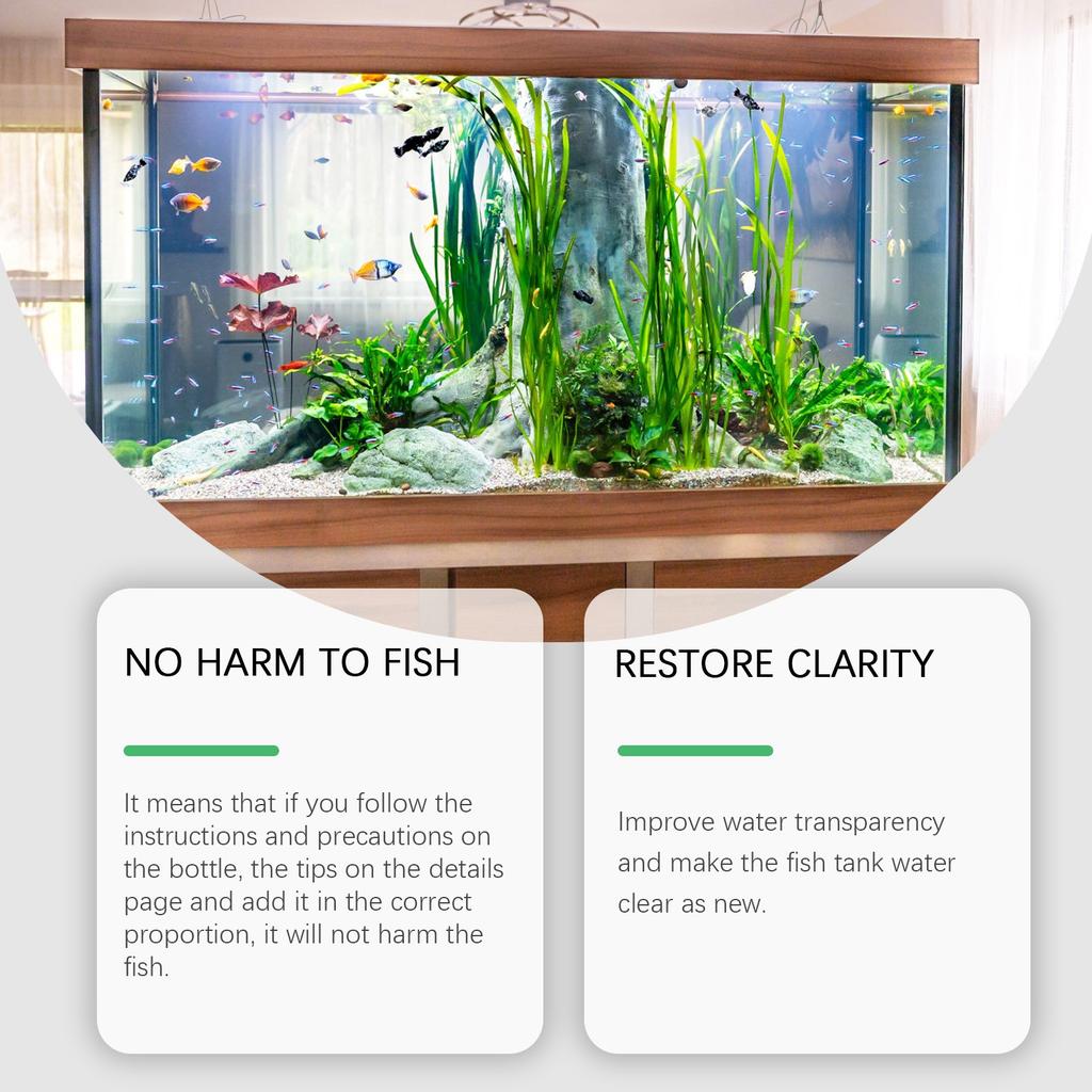 Аквариумный альгицид и очиститель воды для аквариума уменьшают отходы, осадок, воду и контролируют рост100 мл