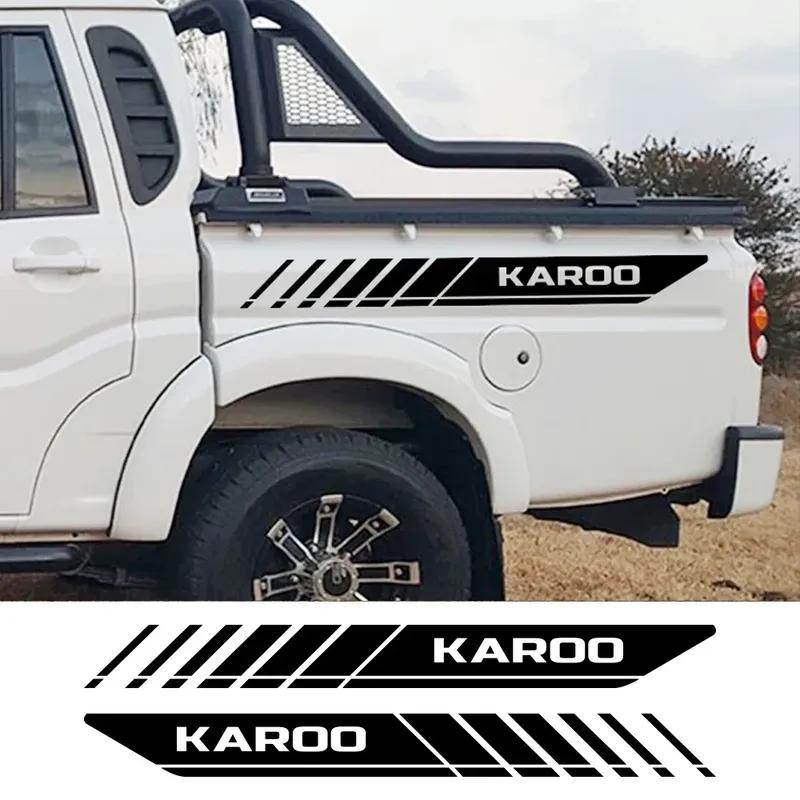 Pickup Sticker For Mahindra Karoo S6 S10 S11 DC 4X2 4X4 Truck Bed Side Graphics Stripe Style Decals Vinyl Cover Auto Accessories