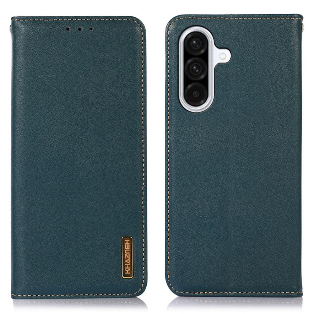 KHAZNEH Чехол-бумажник для Samsung Galaxy A17 Из натуральной коровьей кожи Чехол для телефона Текстура Наппа