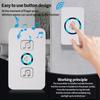 60 Chimes Wireless Doorbell Waterproof Door Chime Kit Long Range Smart Doorbell  Apartment