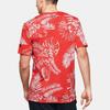 Under Armour Футболка с камуфляжным принтом и буквами, мужские топы, красная 1351585-608
