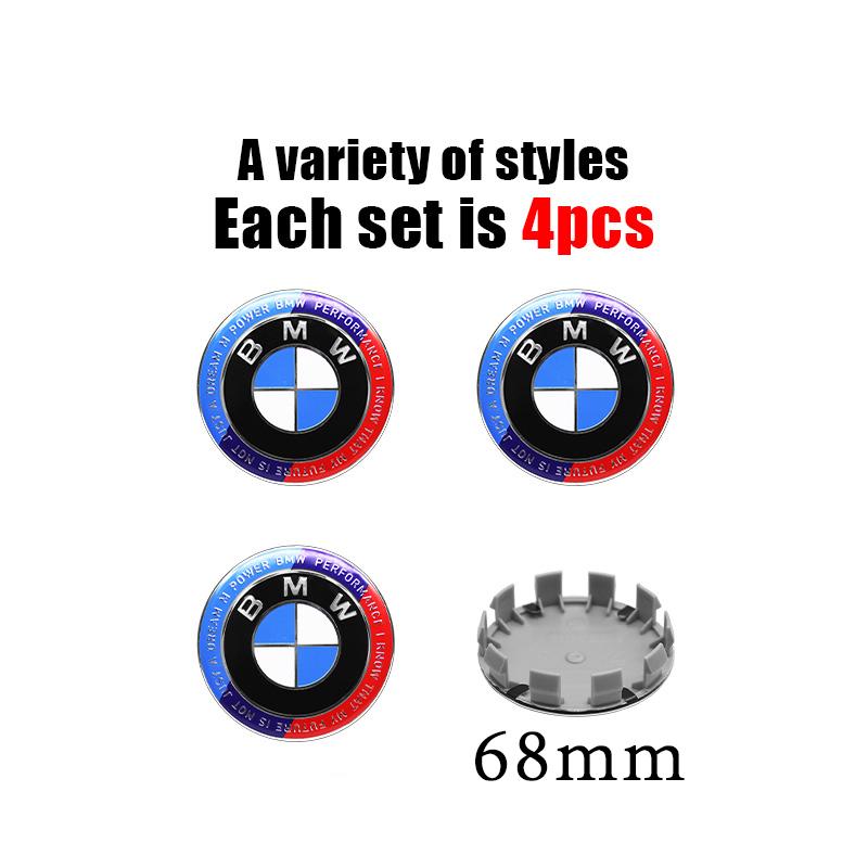 4Pcs 56MM/60MM/68MM Car Styling Wheel Center Cap Hub Cover Badge Accessories For BMW G30 G32 G01 G26 G23 G05 G06 G07 G22 F40 G02