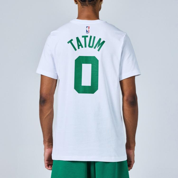 Nike Футболка NBA Boston Celtics Джейсон Тейтум Белый/Зеленый Мужская Уличная одежда DR6364-102