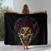 Классический знак хэви-метал рок-группы Slayer, фланелевое одеяло, ультрамягкий теплый плюшевый плед для дома, спальни, кровати, дивана, кемпинга, пикника