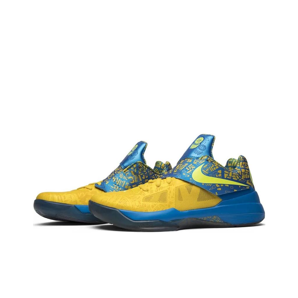 Nike Zoom KD 4 Scoring Title 2025 Унисекс Кроссовки Желтые Фото-Синие Лимон-Твист FZ5916-400