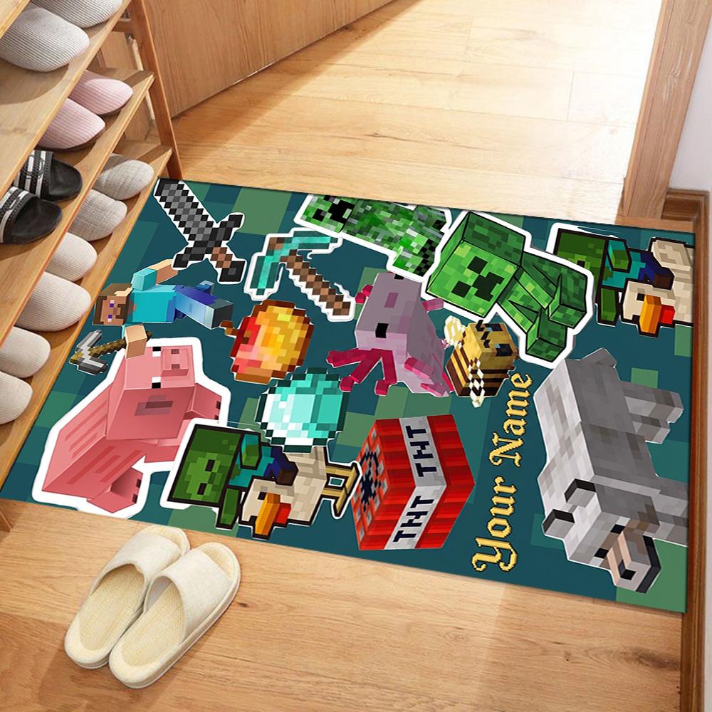 Minecraft Customize Text Carpet Design For Dormitory Decorate Room Outdoor Study Room Antislip Carpet Office Home Decor