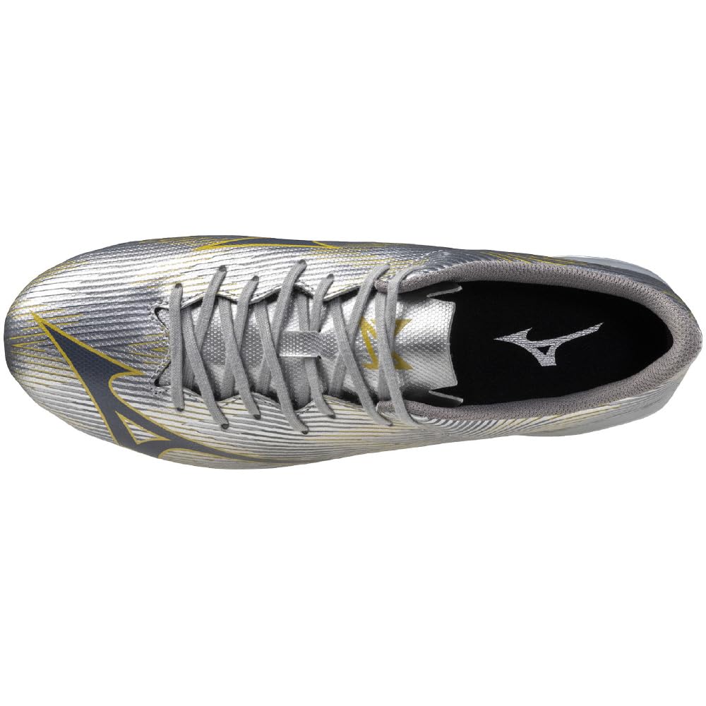 Mizuno Alpha 2 SELECT Футбольные бутсы Galaxy Silver x Размер 2E, Широкие, Легкие, Регби, Темно-синие, 27,5 см,