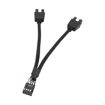 Материнская плата USB 9Pin удлинительный кабель для двойного 9USB многофункциональный провод плетеная сетка прочный