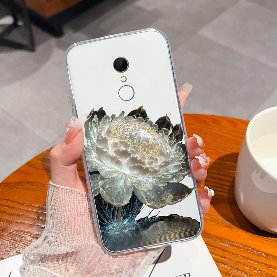 Чехол для телефона Redmi 5 Plus 5A, смешной мультяшный узор, мягкий тонкий ТПУ, прозрачный силиконовый чехол для Redmi 5+, легкий Funda