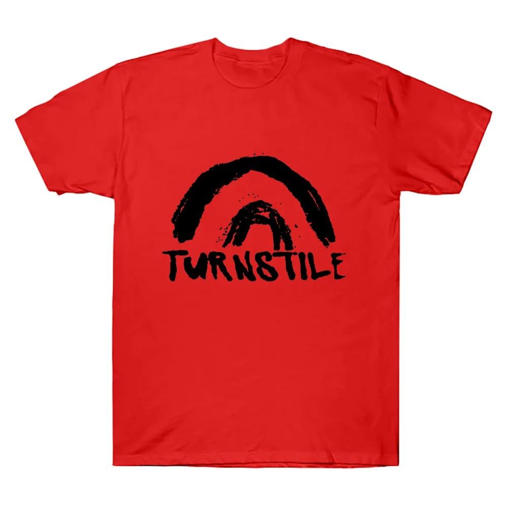 Футболка Turnstile DOUBLE RAINBOW, футболка Turnstile Band с коротким рукавом, унисекс, хлопковая одежда, графический принт, рок, уличная мода, Y2K.