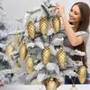 5 шт. Подарок 5 шт. Рождественская расписная сосновая шишка Расписная пластиковая сосновая шишка Подвеска Подвесные шары-сосновые шишки Navidad