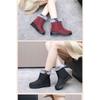 Women's Suede Snow Boots Cold Resistant And Warm Soft Soled Short Sleeved Cotton Boots