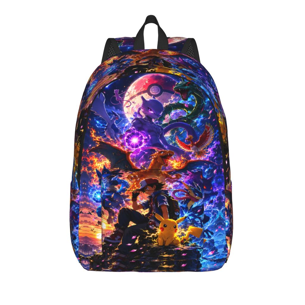 Модный Рюкзак-коллаж Закат с Легендарными Существами Pokemon Mochilas Однотонный Прочный Наплечный Рюкзак для Улицы