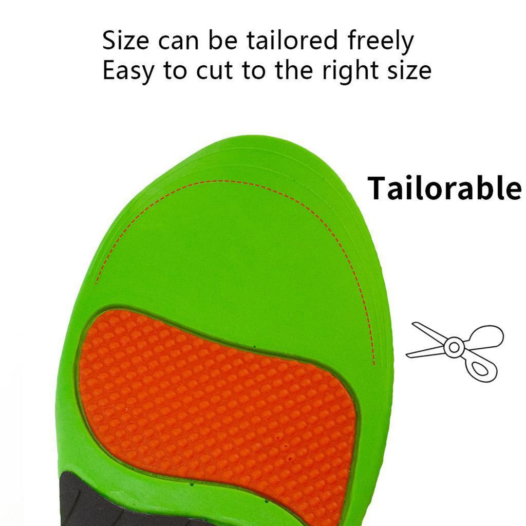 Полнометражные ортопедические вставки для обуви с супинатором для бега и плоскостопия