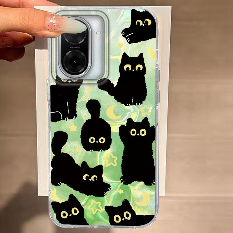 For Xiaomi 14T Pro 13T 11 Lite 5G Phone Cover Cute Cat Cartoon Shockproof Protective Fashion Luxury Bumper Cover Anti Fall Shell