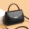 A Fashionable Retro Shoulder Bag with A Niche Design Featuring A Soft Leather Texture Contrasting Colors In A Small Square Bag