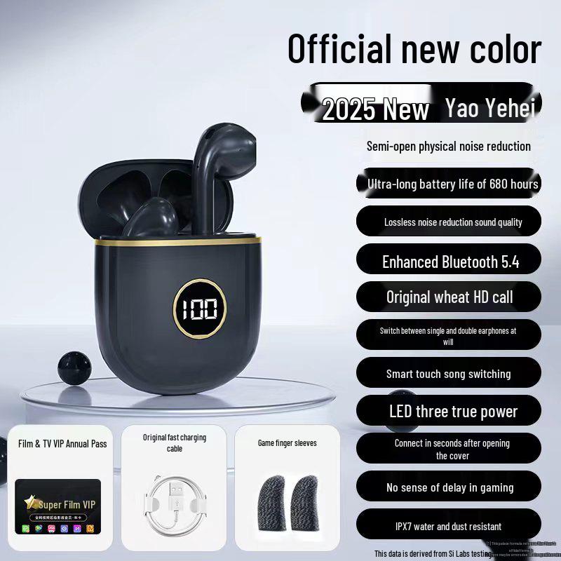 2025 Noise-Cancelling In-Ear Wireless Bluetooth Headphones with Long Battery Life