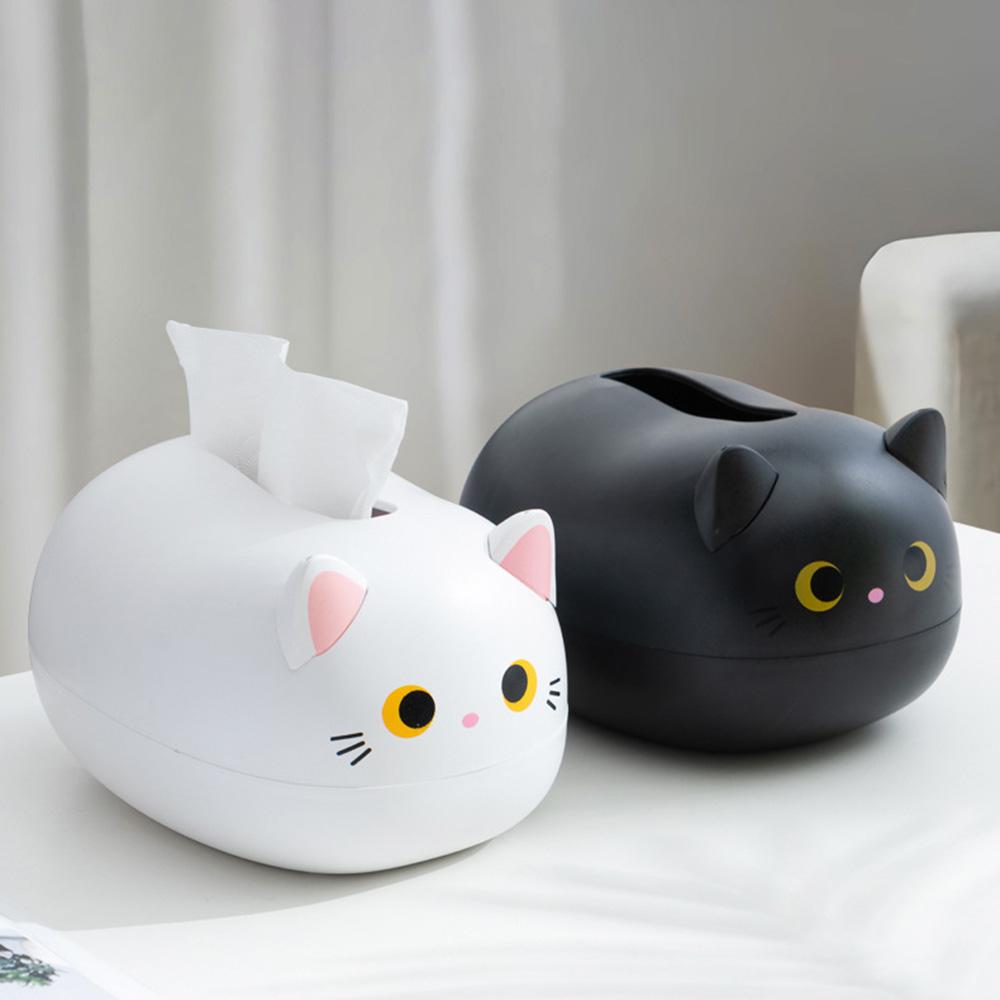 Милая кошачья коробка для салфеток, настольный держатель для туалетной бумаги, коробка для хранения зубочисток, контейнер для туалетной бумаги, украшение для дома для подарка