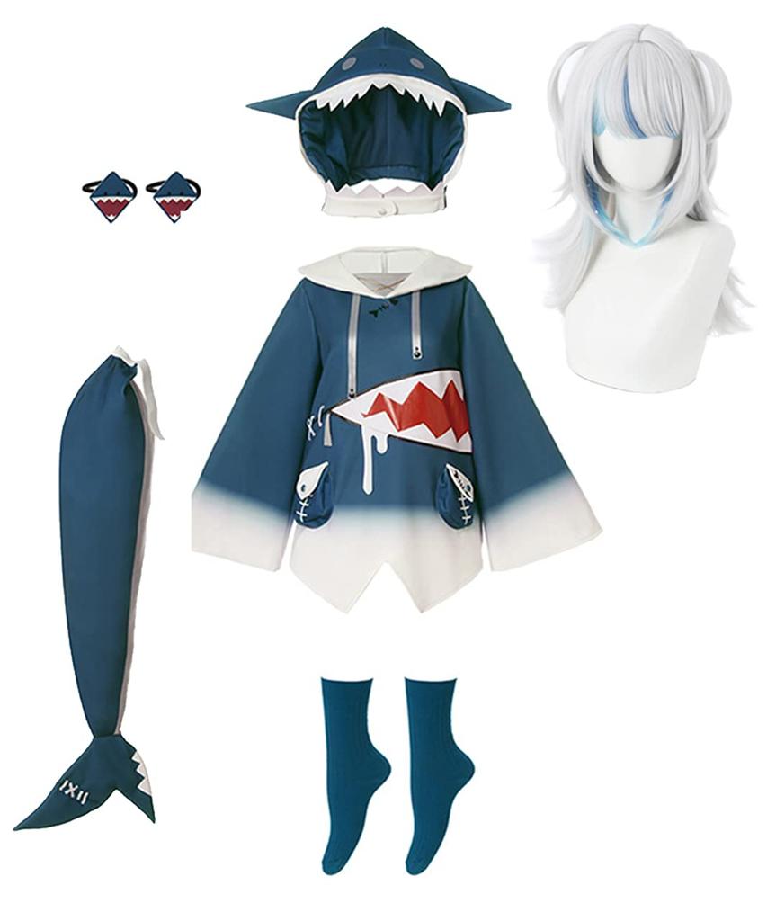 Hololive Cosplay Shark Gawr Gura Wig [Milky Time] (L)