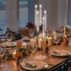 Candle Holder Centerpiece Candelabra Centerpieces, Tall Candelabra, Clear Taper Candlestick Holder, 5 Arm Candlesticks Acrylic Wedding with Shade, LED