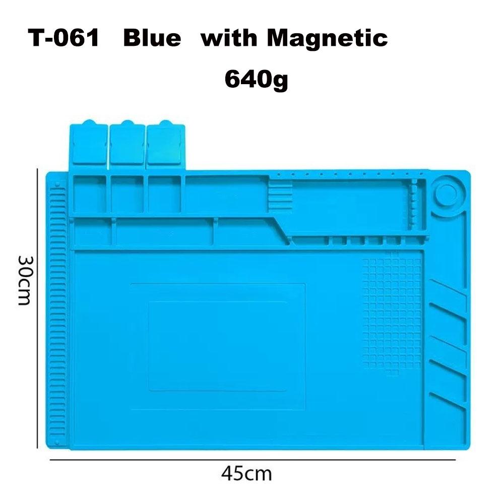 Heat-Resistant Insulation Pad Mobile Phone Repair Workbench with Magnetic Screw Position Silicone Mat for Motherboard Welding
