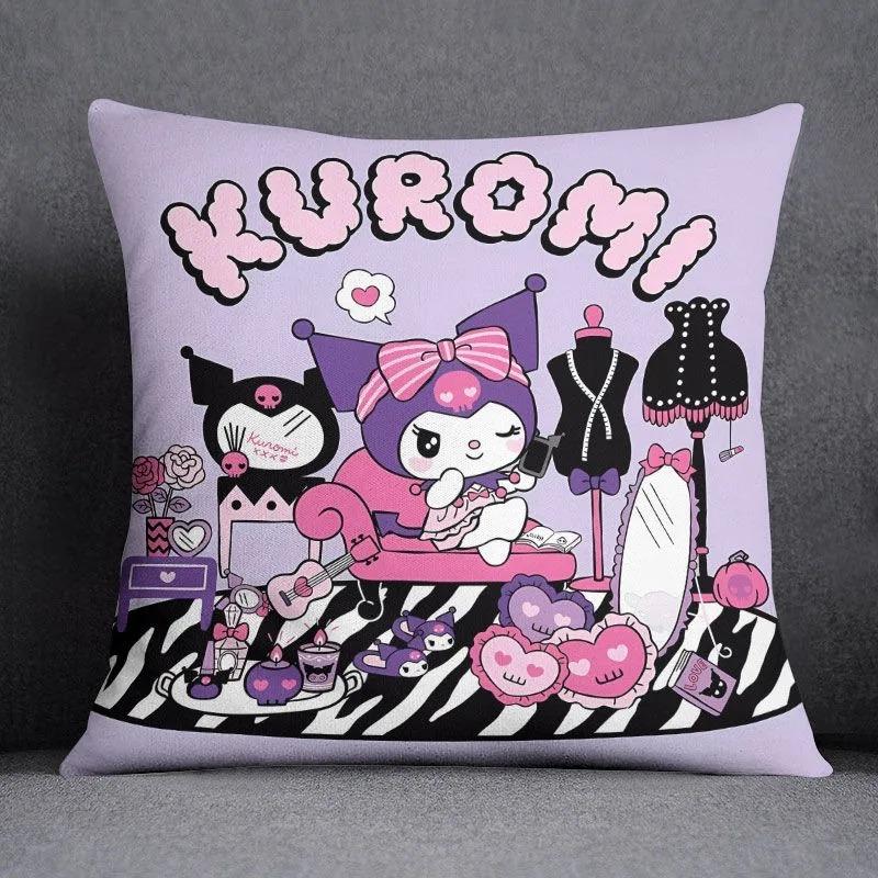 Мультяшная наволочка Sanrio Хелло Китти Куроми для диванной подушки в гостиной, декорация для спальни, детской комнаты