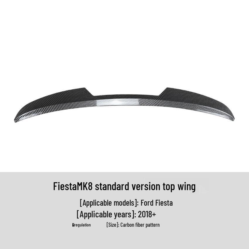 Ford Fiesta MK8 Rear Wing Spoiler for 2018+ Standard Version