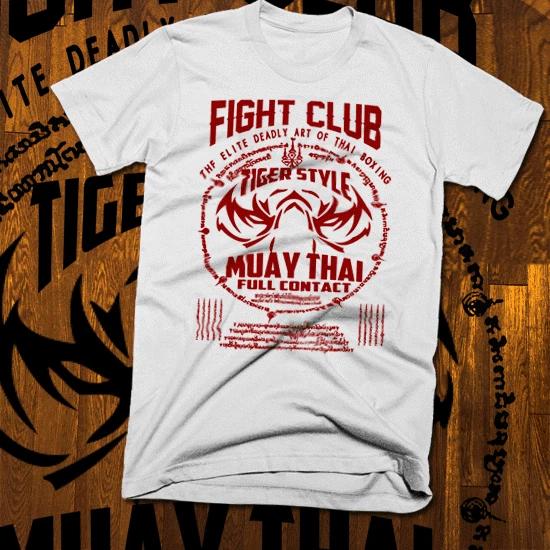 Футболка Боец Муай Тай Кикбоксер Бойцовский Клуб UFC MMA Тигриный стиль Як Сант Тайский Боксер