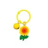 Motivational Sunflower Resin Keychain: First Place Bag Decoration Pendant