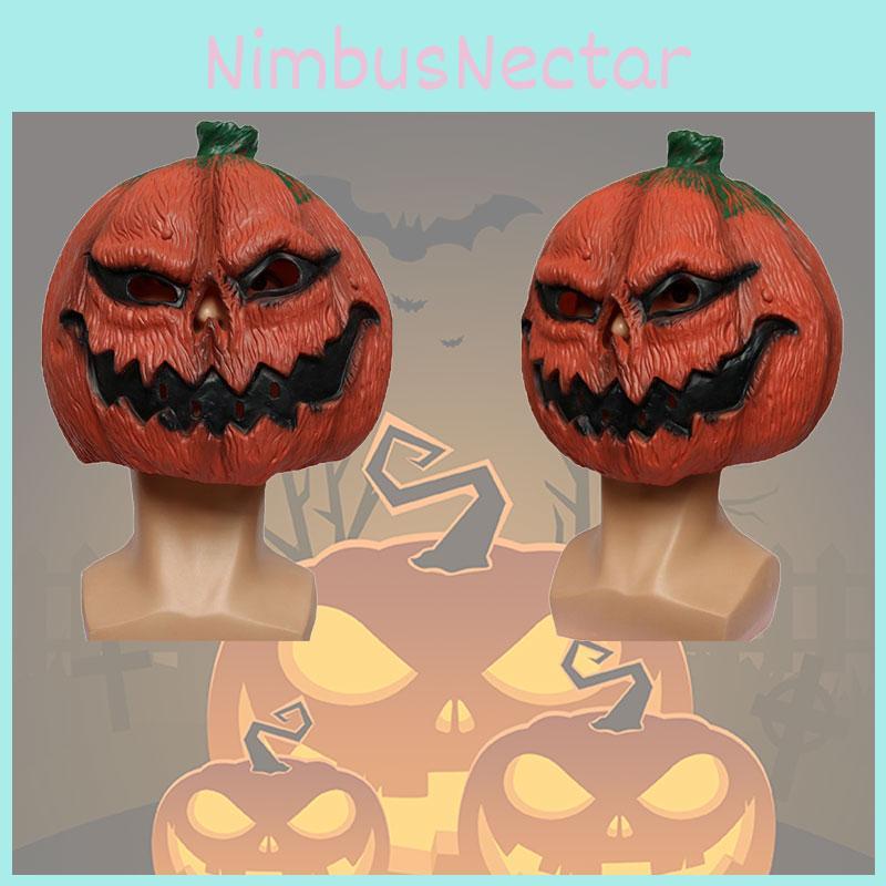 Злая маска тыквы на Хэллоуин, Пасху, День благодарения, латексный материал, ужасающий дизайн Ch-a074