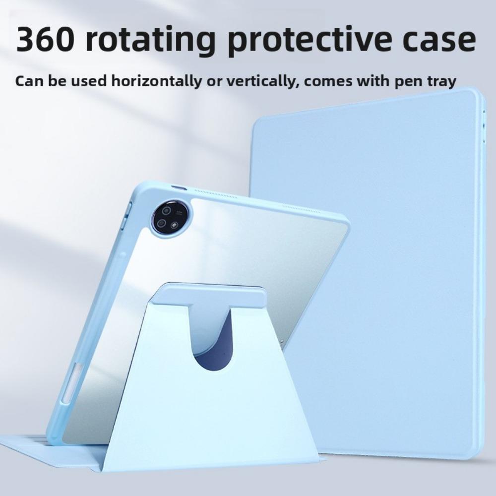 Для чехла ViVoPad SE Вращающийся на 360 градусов Кожаный чехол-подставка для Pad5Pro Air Акриловый в стиле книжки 12,13 дюйма