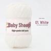 Пряжа из 4 нитей combed milk cotton (хлопок с молочным протеином) в мотке, для вязания спицами и крючком своими руками: Идеально для детских свитеров и шарфов