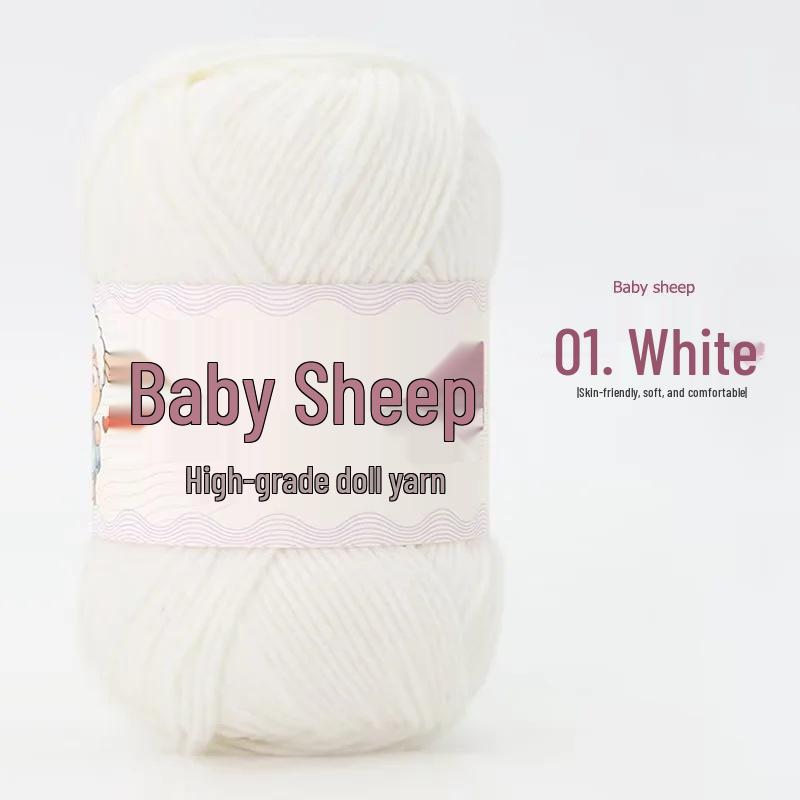 Пряжа из 4 нитей combed milk cotton (хлопок с молочным протеином) в мотке, для вязания спицами и крючком своими руками: Идеально для детских свитеров и шарфов
