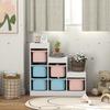 Toy Storage Organiser w/ 6 Removable Bins Ages 3-8 Multi-colour