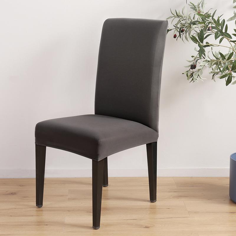 Solid Stretch Spandex Chair Cover Elastic Seat Protector For Restaurant Wedding Banquet Hotel Universal Fit