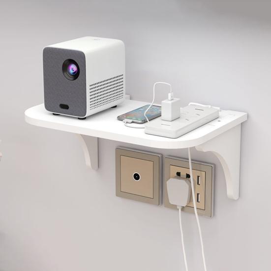 Настенная полка, маршрутизатор, органайзер для удлинителя, двухслойная конструкция, прочная несущая способность, простая установка, плавающая стойка, настенный держатель