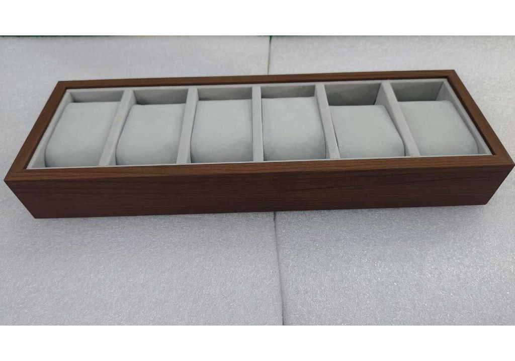 6 Slots Watch Organizer Tray Sales Display Jewelry Show Box Stand Showcase