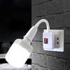 Eu Plug To E27 Lamp Holder Light Bulb Socket With Switch Flexible Lamp Base Conversion Table Lamp Converter Light Adapter
