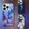 Подводное животное Медуза Чехол для телефона Для iPhone 16,15,14,13,12,11,Pro,XS,Max,Plus,Mini,SE Белый Конфетный Матовый Ударопрочный Чехол