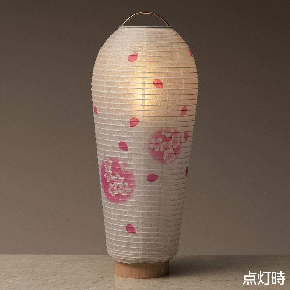 Буддийский алтарь магазин Takita Shoten Мини Бон Вишня в цвету Размытие 25 см x Диаметр огненного мешка Стоячий фонарь с сертификатом подлинности Фонарь,