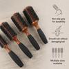 5 Sizes Round Hair Brush Wooden Handle Hair Comb Professional Boar Bristle Brush  Salon Use