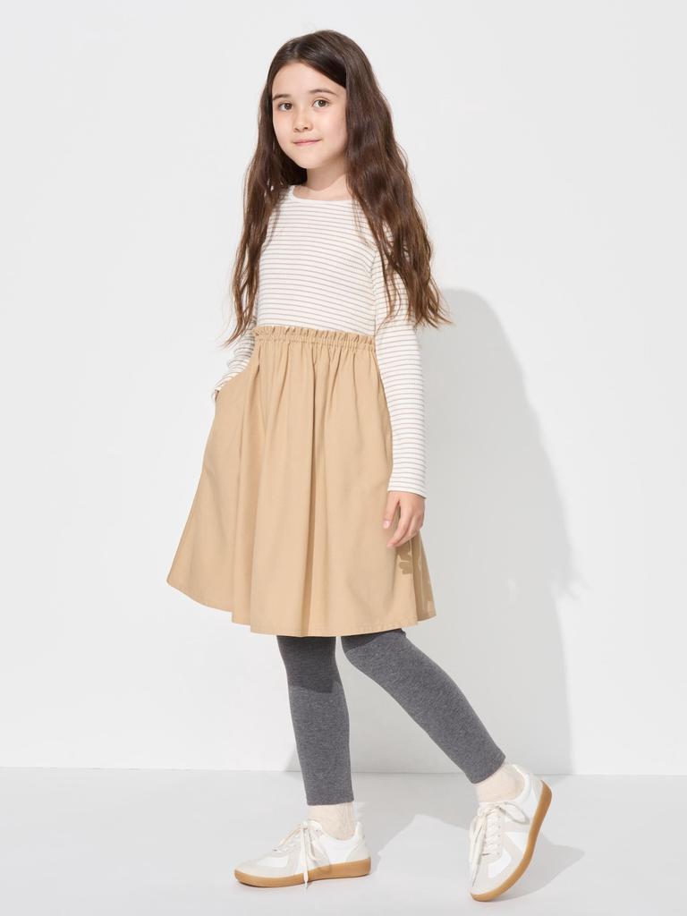 Uniqlo Girls Heattech Extra Warm Boa Legggings