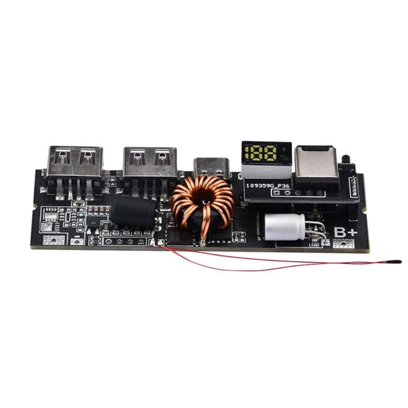 Мобильный модуль питания с двумя портами Type-C PD60W/100W с двусторонней быстрой зарядкой для деловых путешественников и энтузиастов гаджетов
